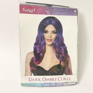 Spirit Dark Ombre Curls Wig Purple Halloween
